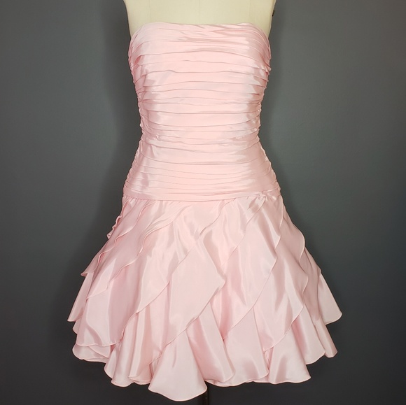 Vintage TADASHI 1980s Pretty in Pink Dress - Picture 2 of 7